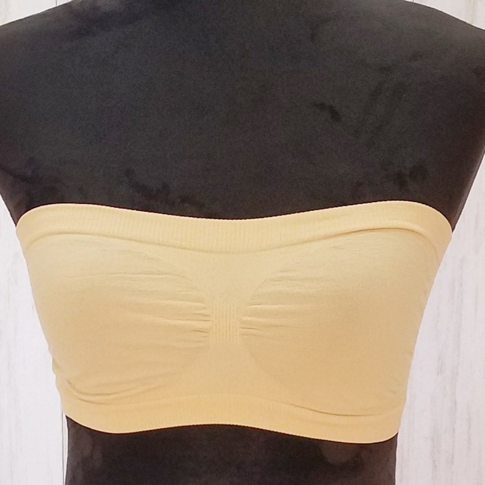 Bandeau Bra  Beige Natural NEW Medium